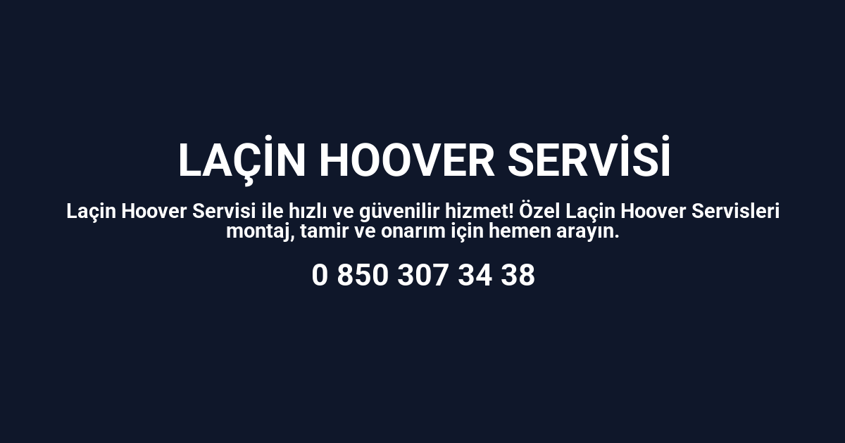 Laçin Hoover Servisi